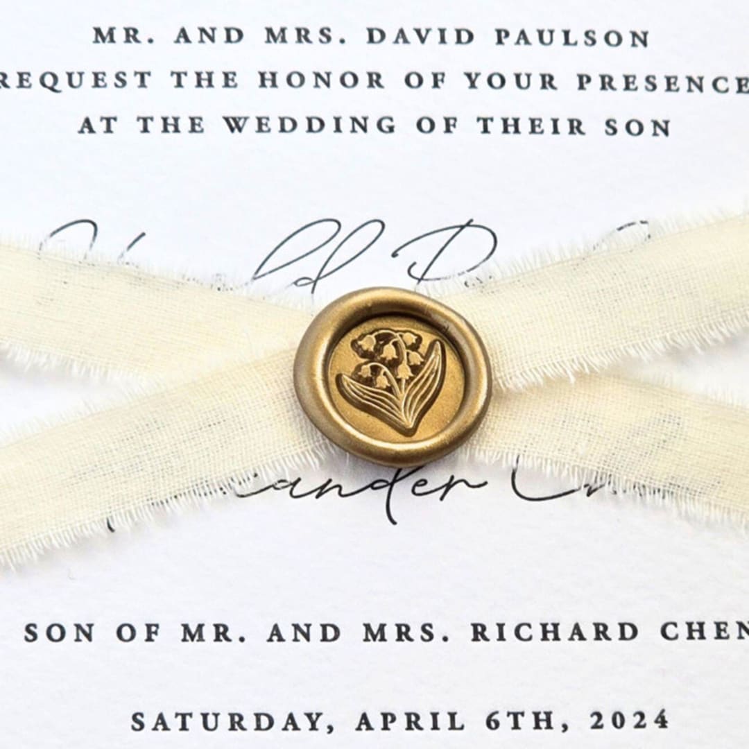 "Mini Flowers Hand-crafted Wax Seals- Customizable Color- Set of 25" - Wax Seals in multicolor by Inkspiringletters