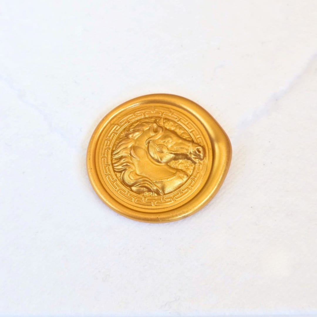 "Mustang- Customizable Color- Set of 25 Hand-crafted Wax Seals" - Wax Seals in multicolor by Inkspiringletters