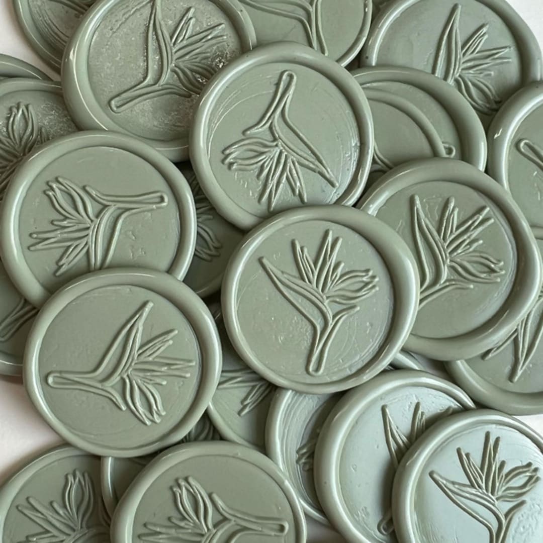 "Bird of Paradise Wax Seal Pack of 25" - Wax Seals in multicolorassorted-colors by Eva Tadros