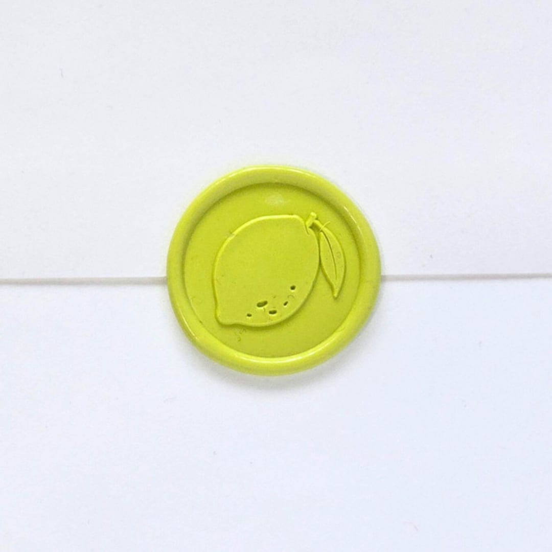 "Lemon- Customizable Color- Set of 25 Wax Seals" - Wax Seals in multicolor by Inkspiringletters