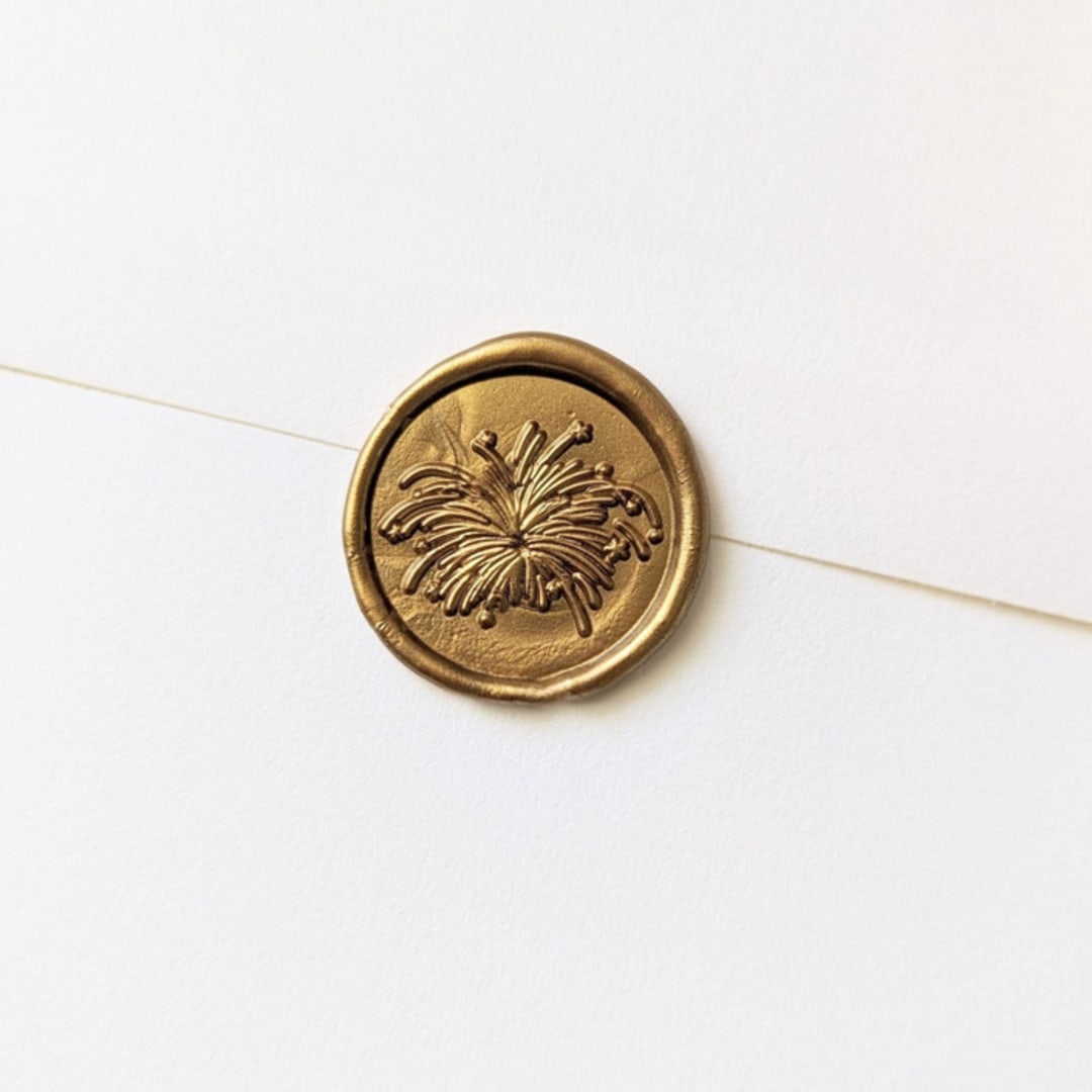 "Fireworks- Customizable Color- Set of 25 Hand-crafted Wax Seals" - Wax Seals in multicolor by Inkspiringletters
