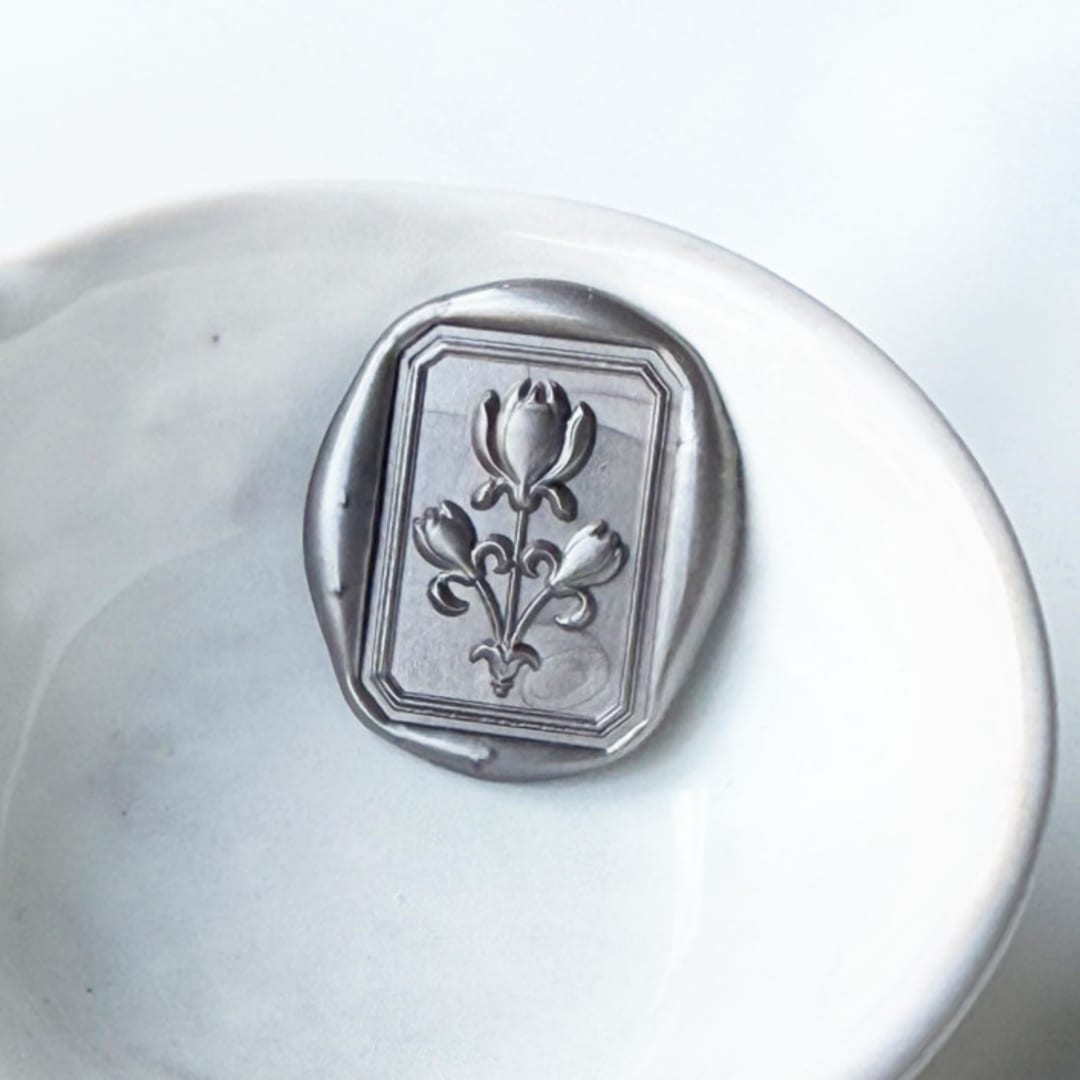 "Floral Filagree Wax Seal, Pack of 10, Customizable Color" - Wax Seals in multicolorassorted-colors by Abby Choi