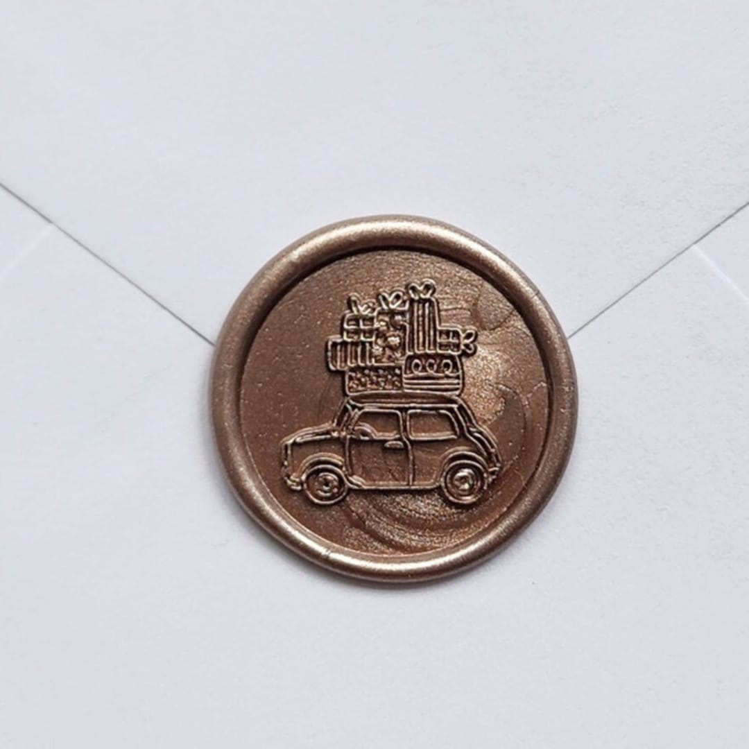 "Customizable Color Gifts on Car Wax Seals, Set of 5" - Wax Seals in multicolorassorted-colors by MC silverlinings