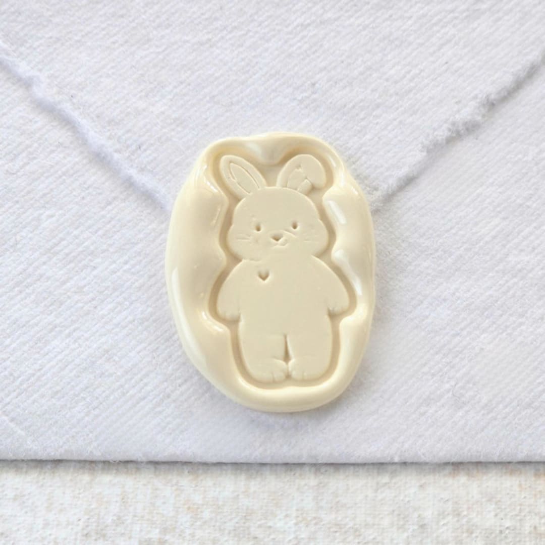 "Easter Bunny- Customizable Color- Set of 25 Hand-crafted Wax Seals" - Wax Seals in multicolor by Inkspiringletters
