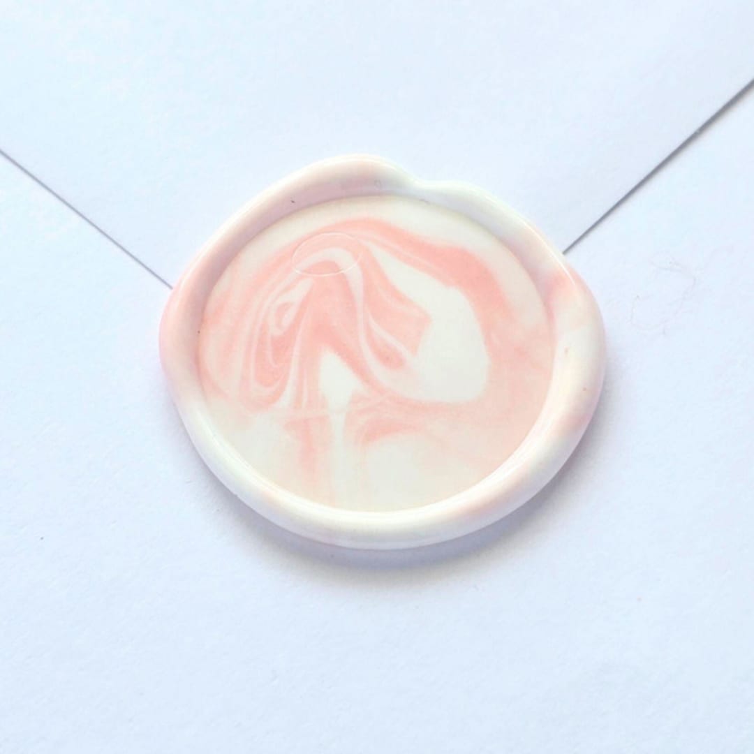 "Marble - Customizable Colors- Set of 25 Hand-crafted Wax Seals" - Wax Seals in multicolor by Inkspiringletters
