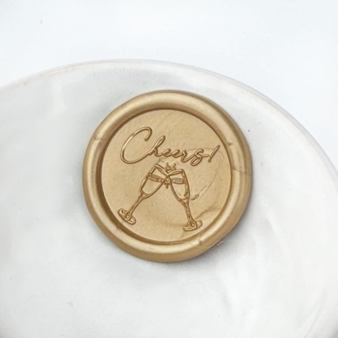 "Cheers Wax Seals, Pack of 10, Customizable" - Wax Seals in multicolorassorted-colors by Abby Choi