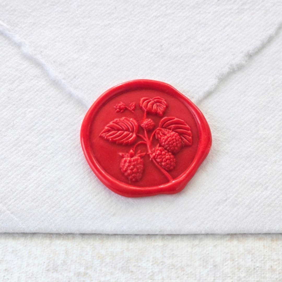 "Raspberries- Customizable Color- Set of 25 Hand-crafted Wax Seals" - Wax Seals in multicolor by Inkspiringletters