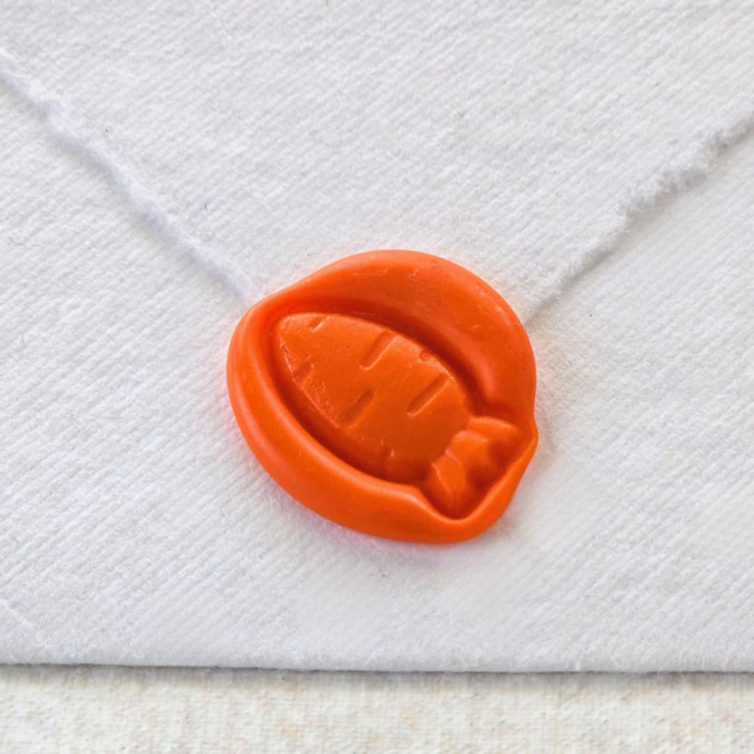 "Carrot - Orange Color- Set of 25 Hand-crafted Wax Seals" - Wax Seals in orange by Inkspiringletters