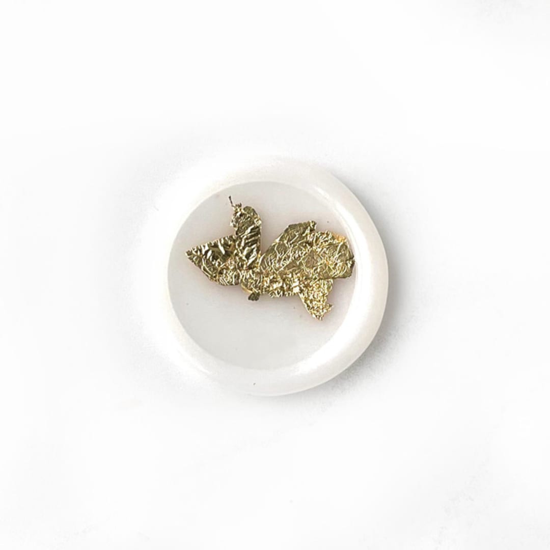"Gold Foil in Vellum Pack of 10" - Wax Seals in clear by Abby Choi