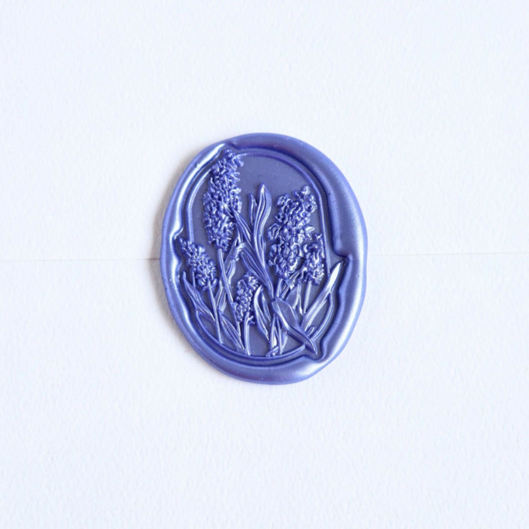"Lavender Field- Customizable Color- Set of 25 Hnad-crafted Wax Seals" - Wax Seals in multicolor by Inkspiringletters