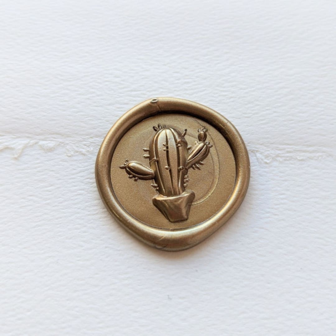 "Saguaro- Customizable Color- Set of 25 Hand-crafted Wax Seals" - Wax Seals in multicolor by Inkspiringletters