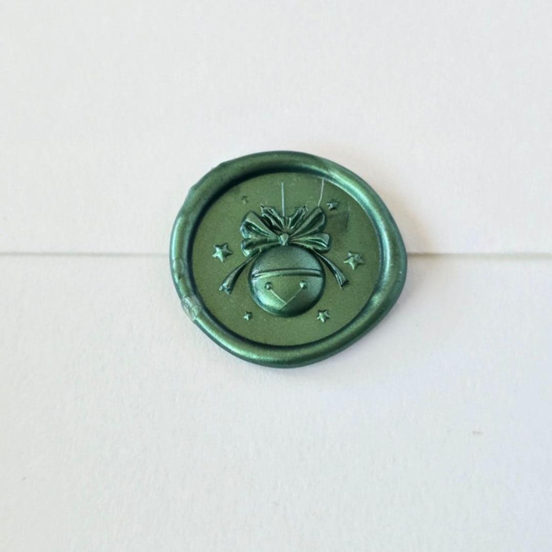 "Ornament- Customizable Color- Set of 25 Hand-crafted Wax Seals" - Wax Seals in multicolor by Inkspiringletters