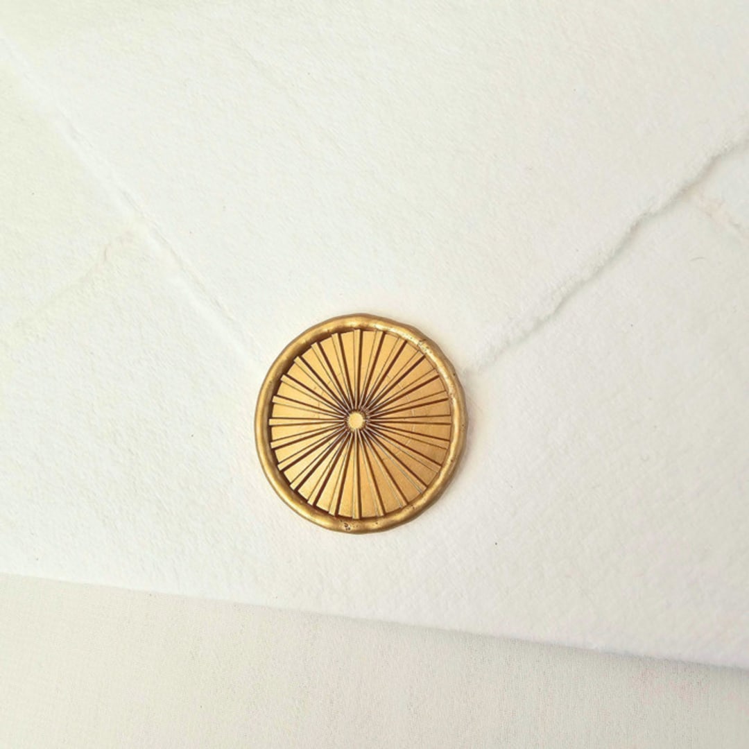 "Sunshine - Customizable Color- Set of 25 Hand-crafted Wax Seals" - Wax Seals in multicolor by Inkspiringletters