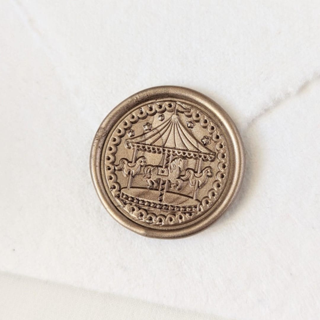 "Carousel- Customizable Color- Set of 25 Hand-crafted Wax Seals" - Wax Seals in multicolor by Inkspiringletters