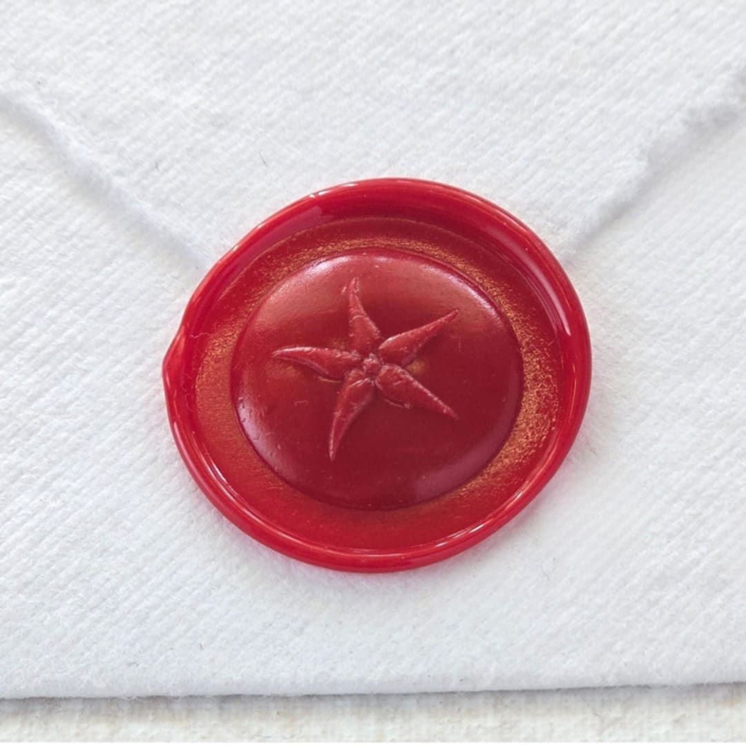 "Tomato- Customizable Color- Set of 25 Hand-crafted Wax Seals" - Wax Seals in multicolor by Inkspiringletters