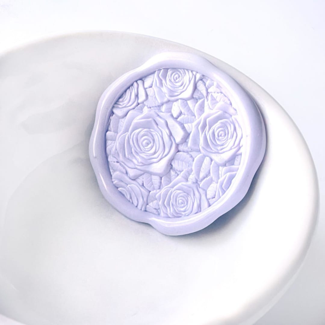 "Rose Bush Wax Seals  Pack of 10, Customizable" - Wax Seals in multicolorassorted-colors by Abby Choi