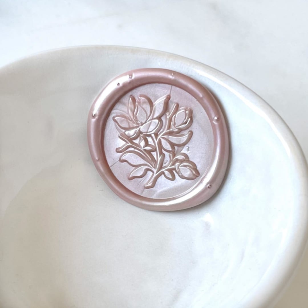 "Magnolia Wax Seal Pack of 10, Customizable Color" - Wax Seals in multicolorassorted-colors by Abby Choi