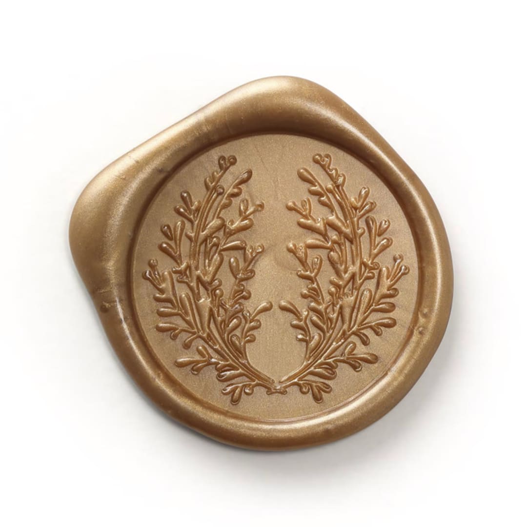 "Greenery Springs Wax Seals - Set of 25 - Choice of Color" - Wax Seals in multicolorassorted-colors by Papel Custom Design