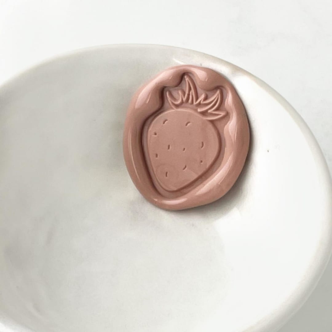 "Strawberry Wax Seal, Pack of 10, Customizable Color" - Wax Seals in multicolorassorted-colors by Abby Choi