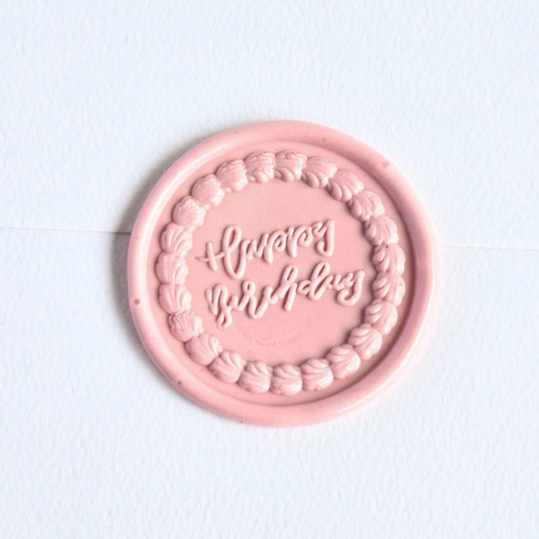 "Birthday Cake- Customizable Color- Set of 25 Hand-crafted Wax Seals" - Wax Seals in multicolor by Inkspiringletters
