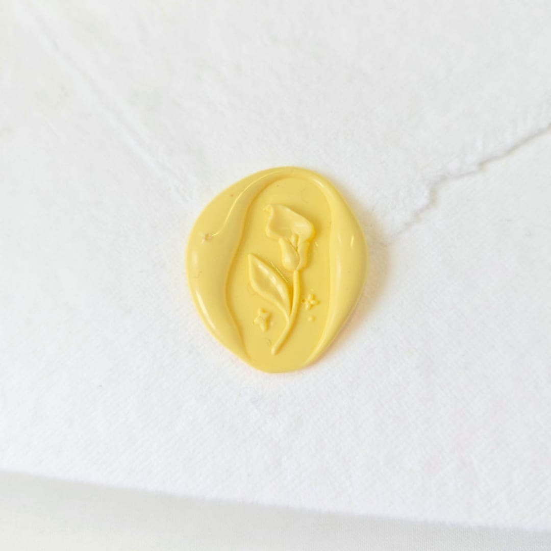 "Calla Lily- Customizable Color- Set of 25 Hand-crafted Wax Seals" - Wax Seals in multicolor by Inkspiringletters