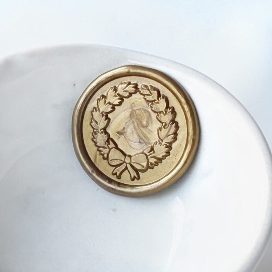 "Laurel Wreath Wax Seal, Pack of 10, Customizable Color" - Wax Seals in multicolorassorted-colors by Abby Choi