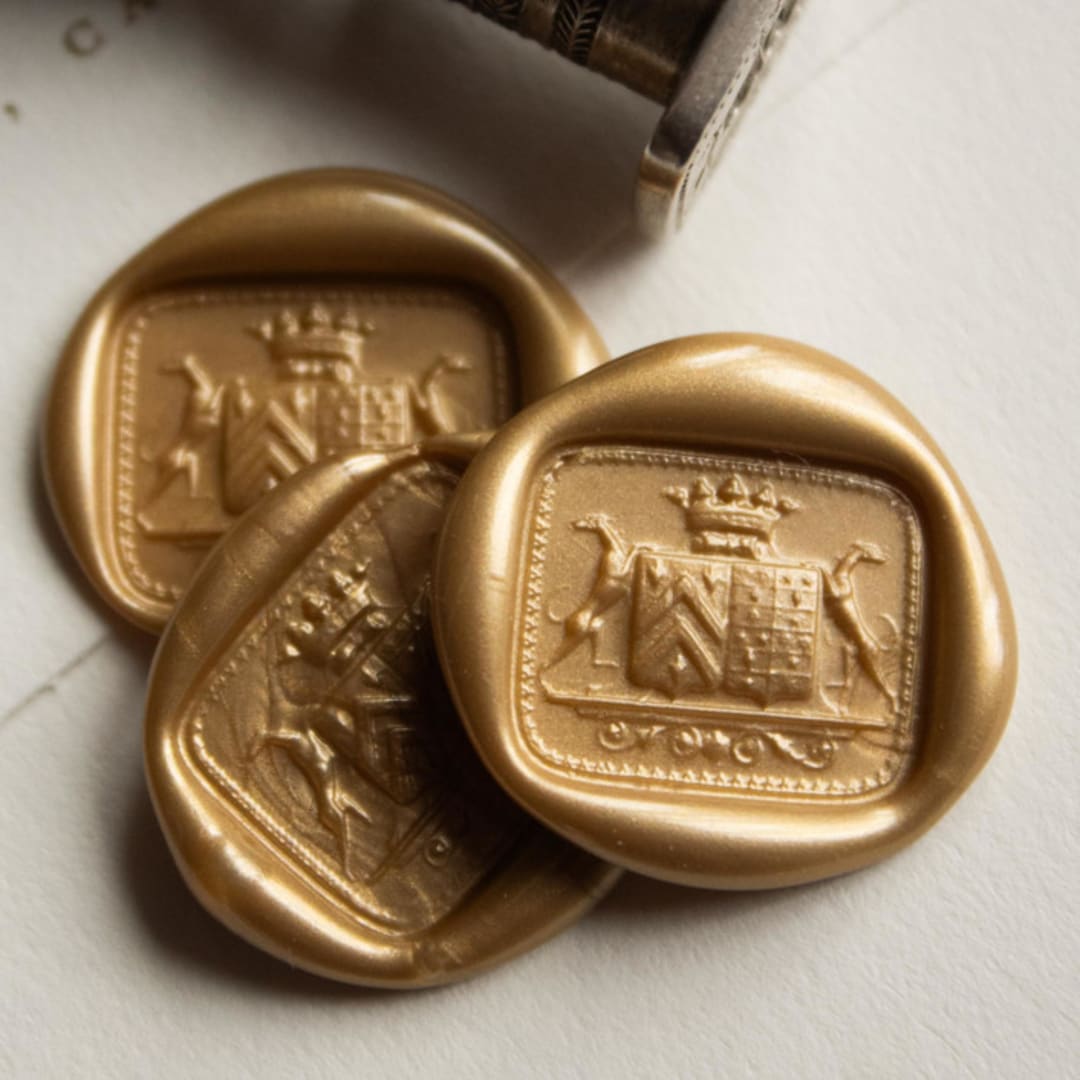 "Antique Marriage Wax Seal" - Wax Seals in multicolorassorted-colors by Clover and Lamb