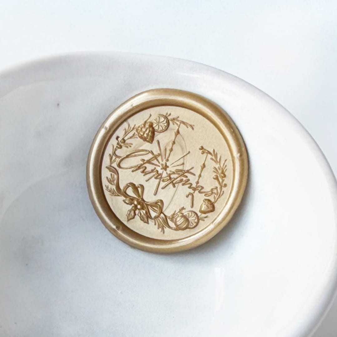 "Christmas Wax Seals, Pack of 10, Customizable Color" - Wax Seals in multicolorassorted-colors by Abby Choi