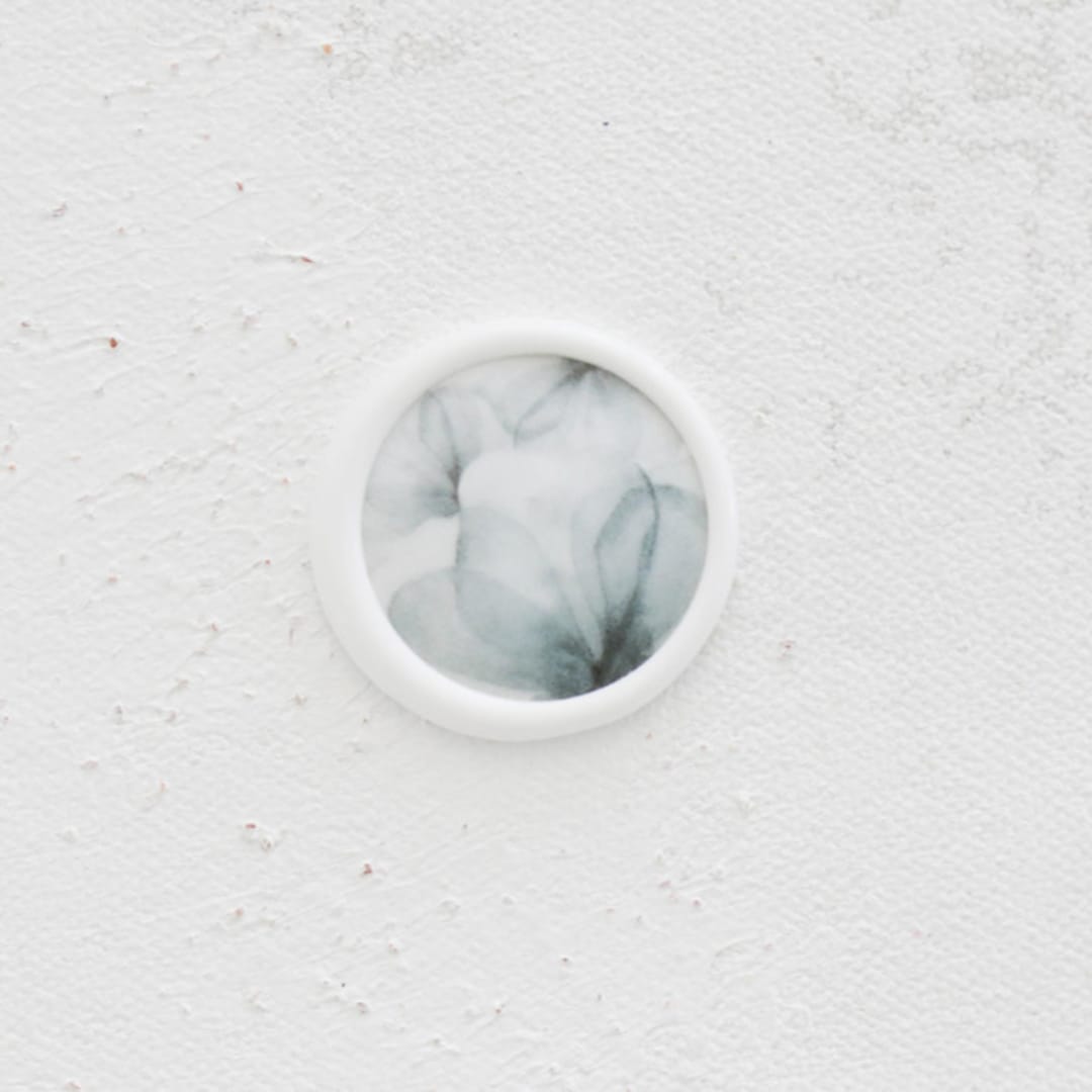 "Blue Floral Petals Wax Seals | Set of 25" - Wax Seals in blue by Clove and Cedar Design