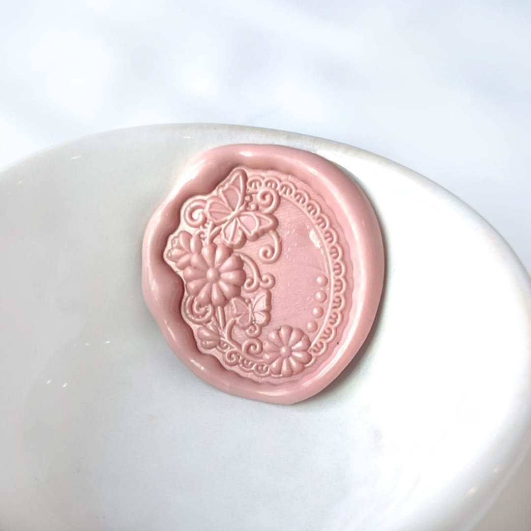 "Daisy Frame Wax Seal, Pack of 10, Customizable Color" - Wax Seals in multicolorassorted-colors by Abby Choi