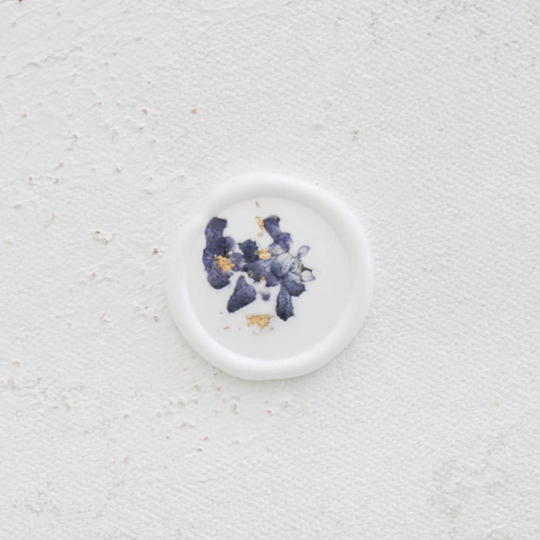 "Lavender and Gold Wax Seals | Set of 25" - Wax Seals in purple by Clove and Cedar Design