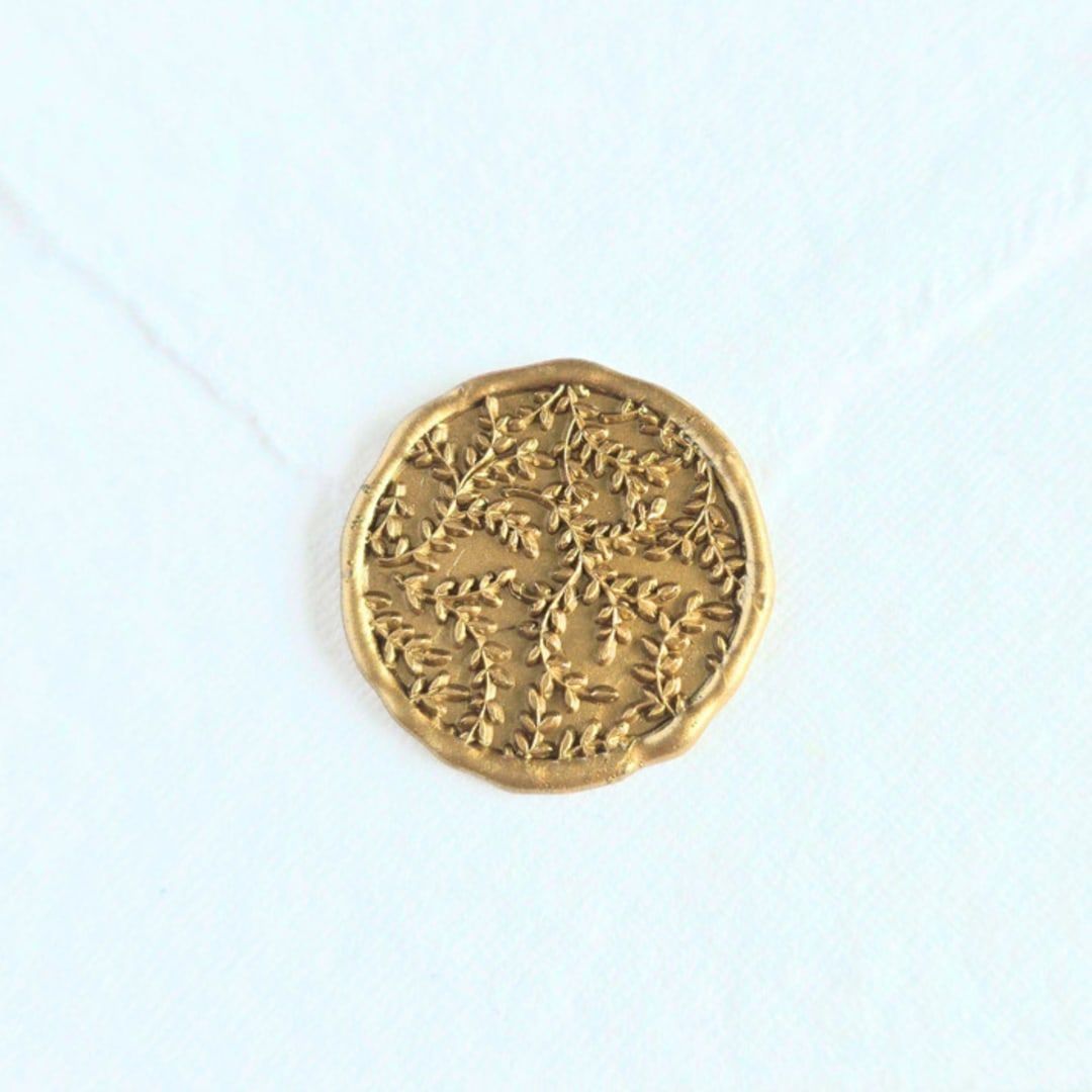 "Vines- Customizable Color- Set of 25 Hand-crafted Wax Seals" - Wax Seals in multicolor by Inkspiringletters