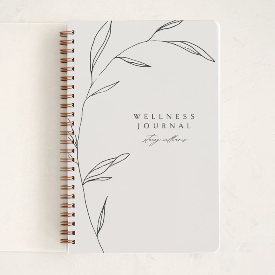 "Waldorf" - Notebook in Taupe by Kelly Schmidt - Front
