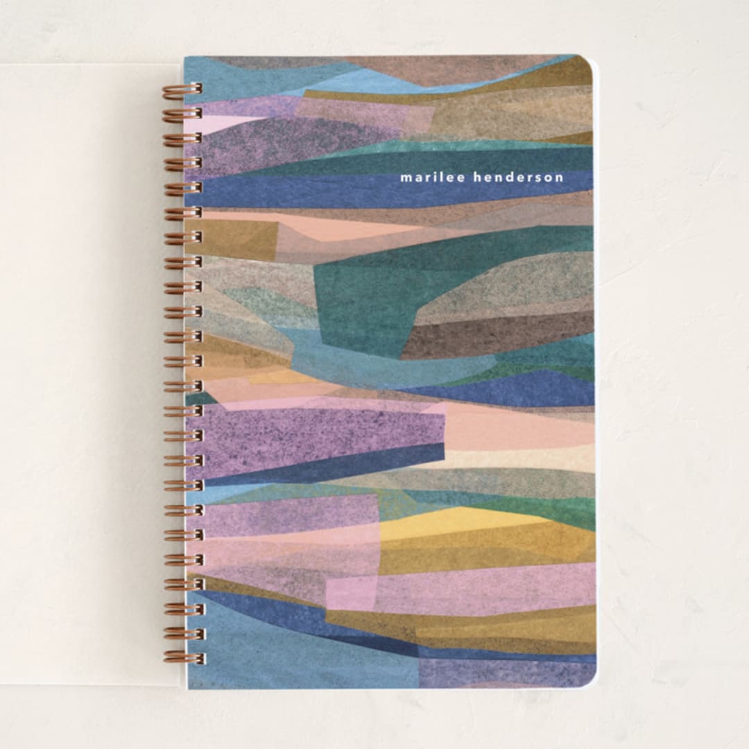 "chromatic forest" - Notebook in Rainbow by Carrie Moradi - Front