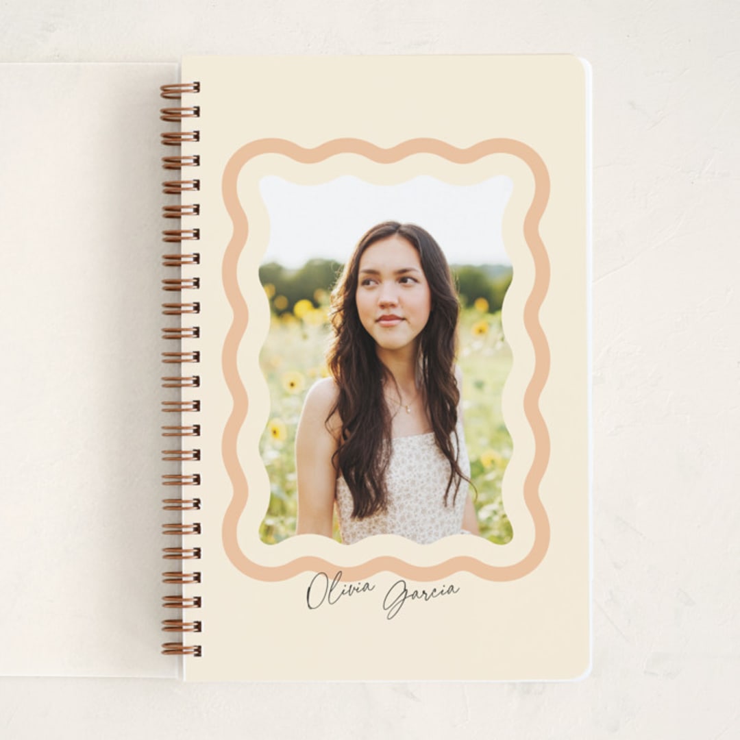 "Wavy" - Notebook in Seashell by Robert and Stella - Front