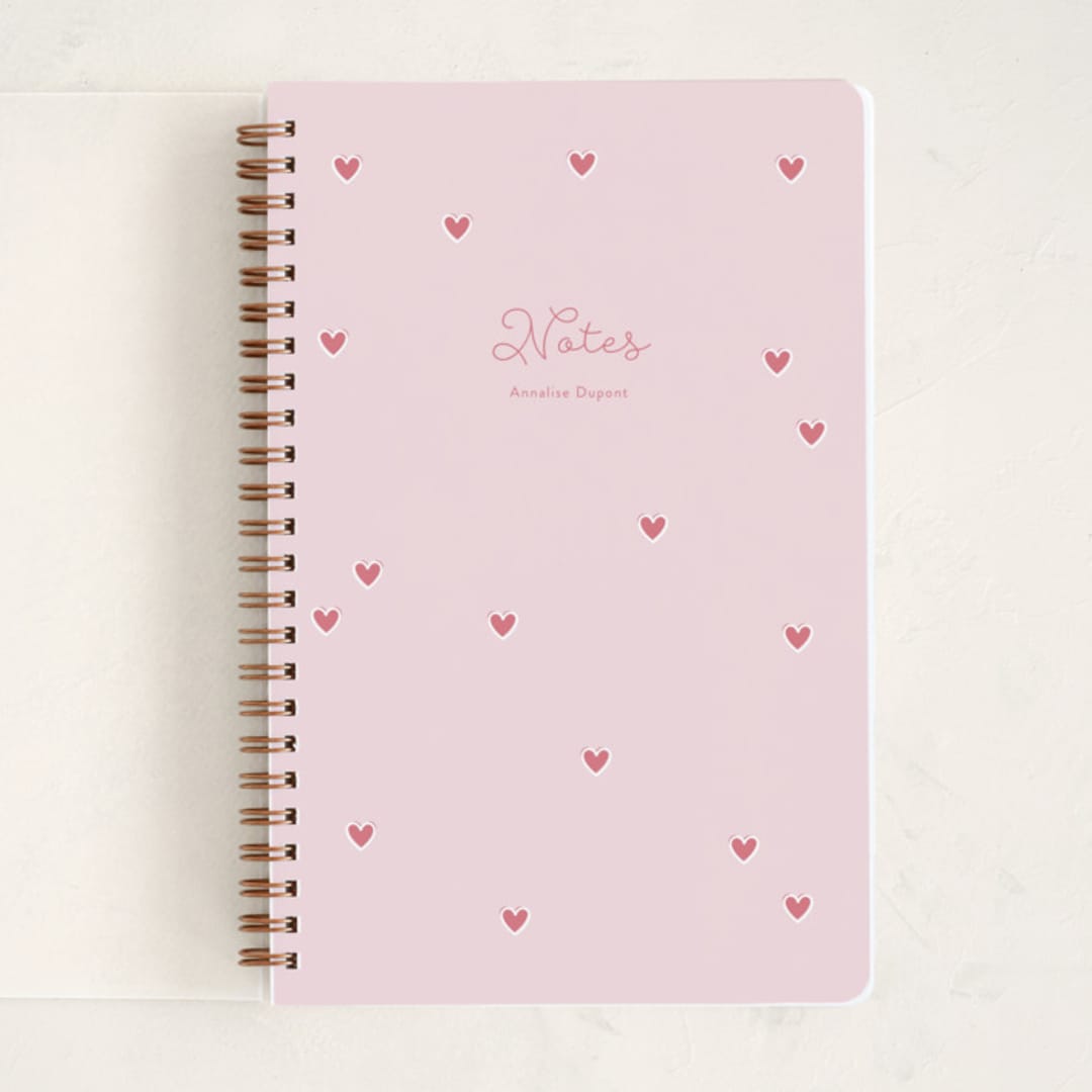 "Little Sweetheart" - Notebook in Strawberry by Angela Garrick - Front