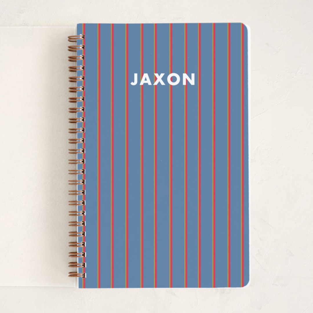 "Classic Prep" - Notebook in Blue Jay by AK Graphics - Front
