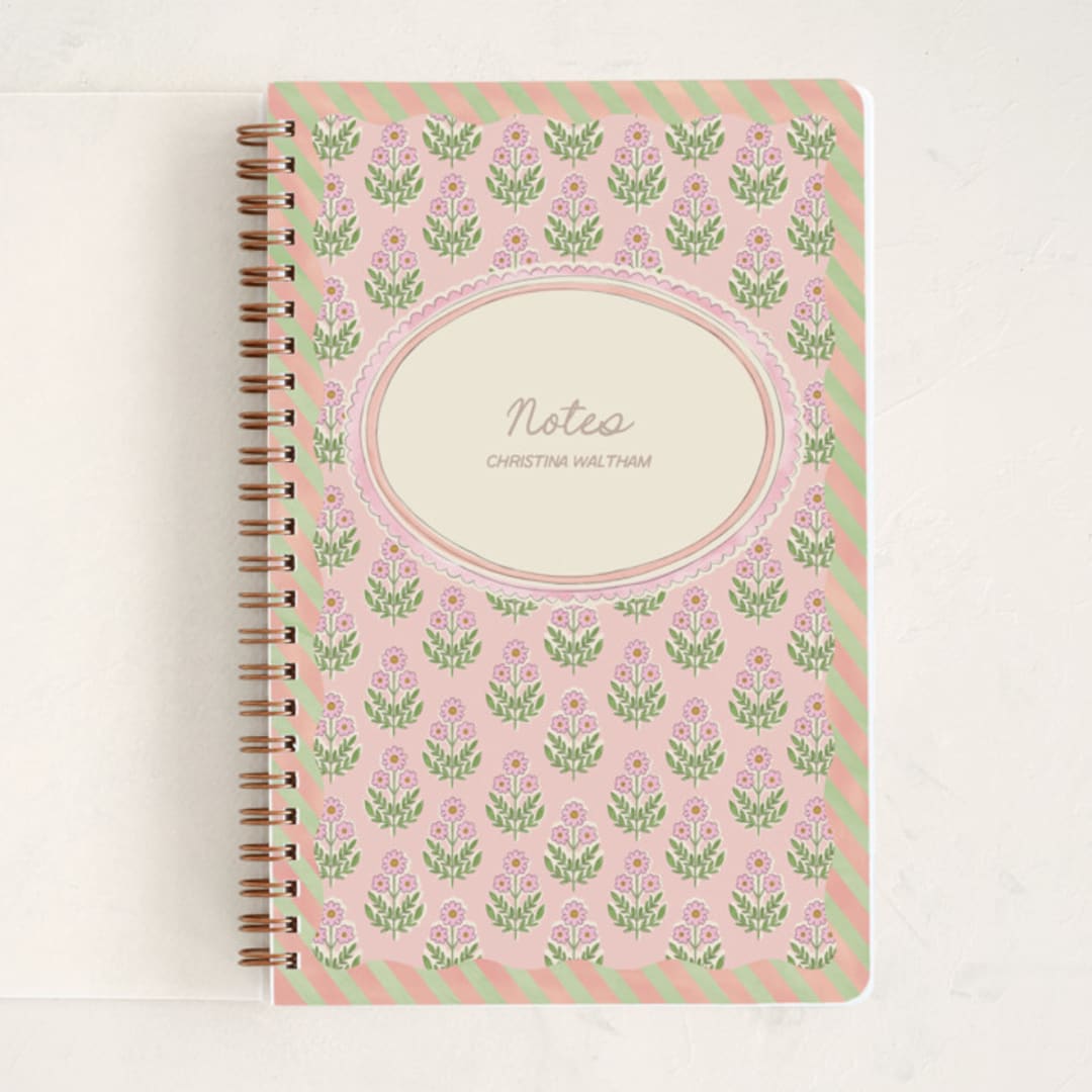 "Botanical maximalism" - Notebook in Poppy by Creo Study - Front