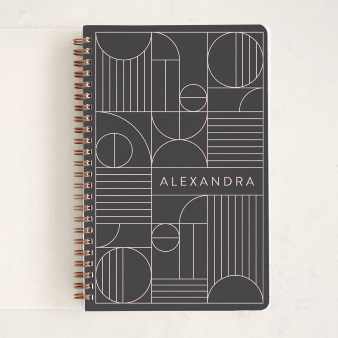 "Bauhaus Slate" - Notebook in Slate by Iveta Angelova - Front