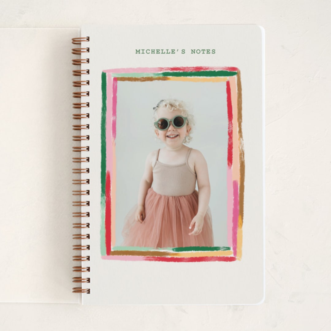 "Painted Memories" - Notebook in Gumdrop by Kercia Jane - Front
