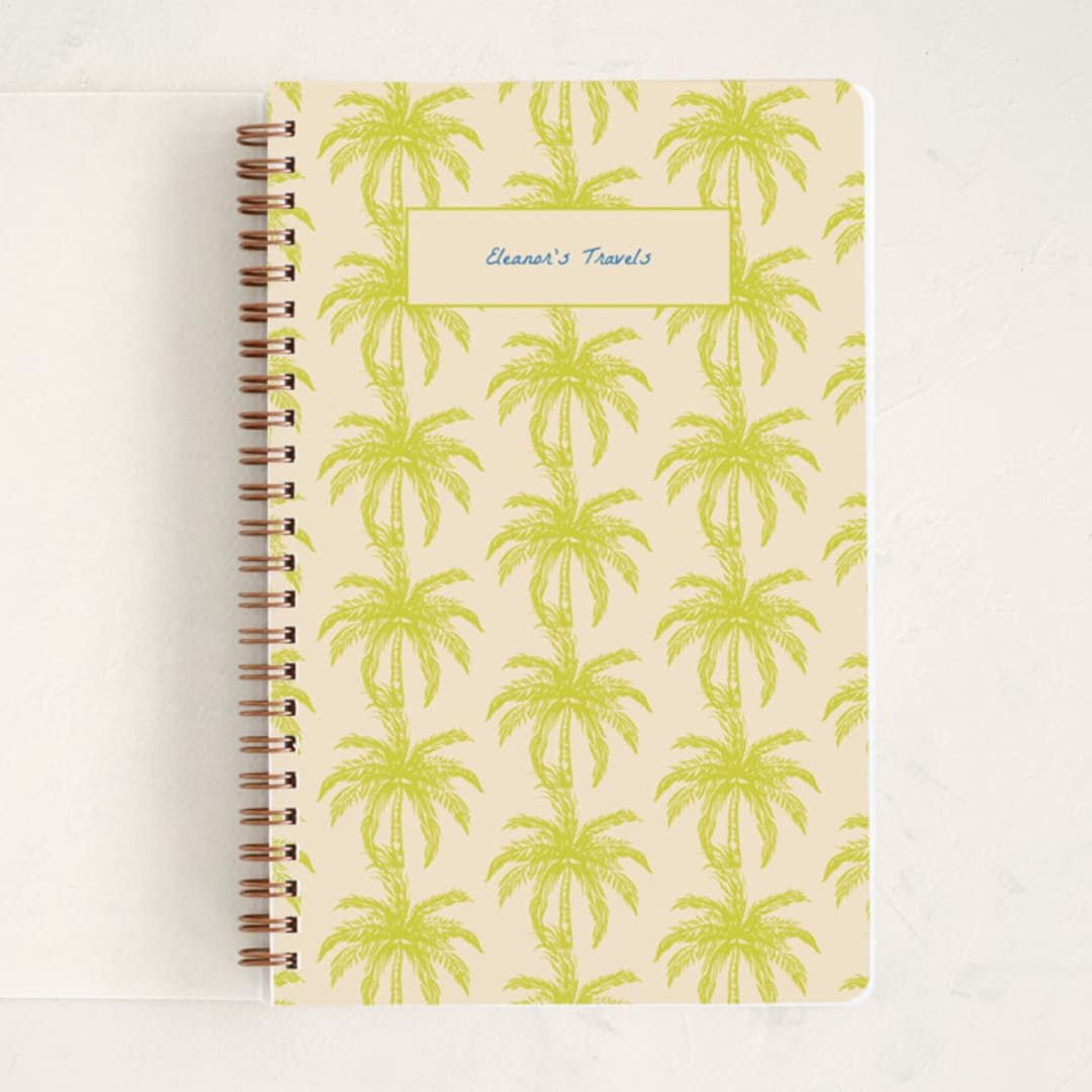 "Palm Beach" - Notebook in Limon by Megan Davis - Front