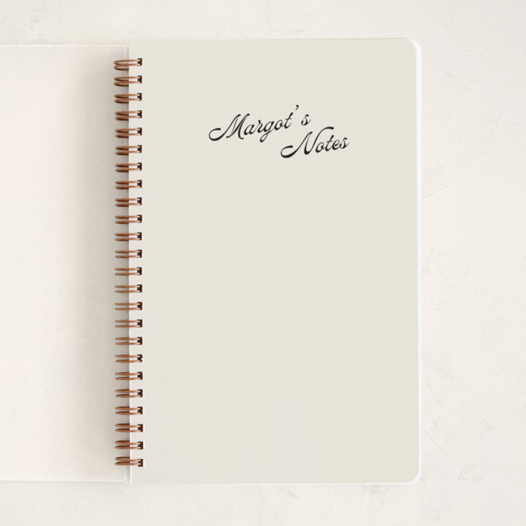 "Vintage Hotel" - Notebook in Raven by Morgan Kendall - Front