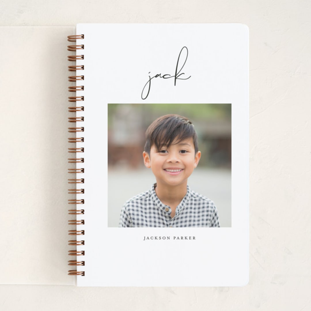"Just Me" - Notebook in Midnight by Lehan Veenker - Front