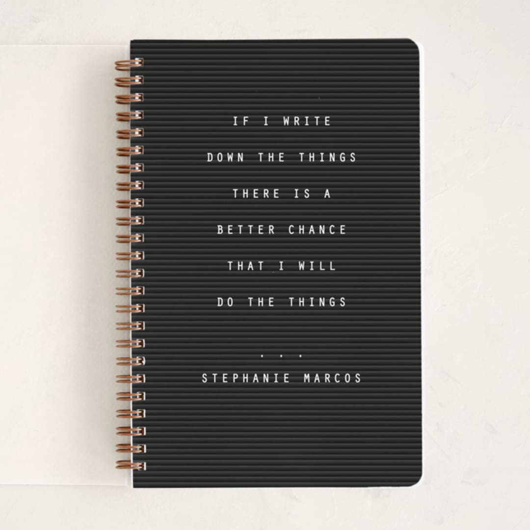"Letterboard" - Notebook in Night by Lea Delaveris - Front