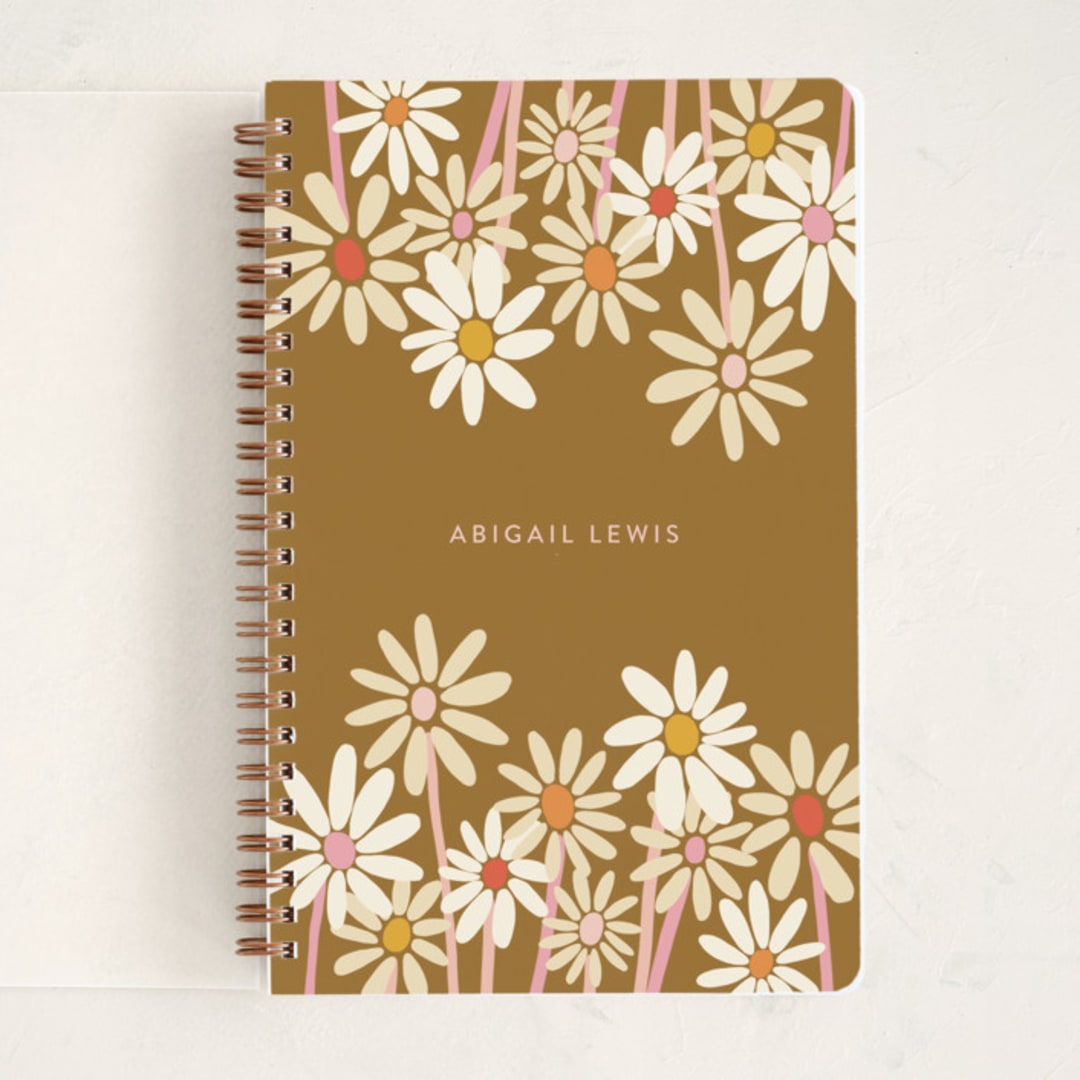 "Daisies" - Notebook in Sienna by Morgan Kendall - Front