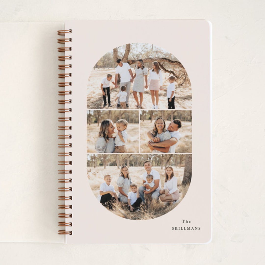 "Le Familia" - Notebook in Crepe by Mansi Verma - Front