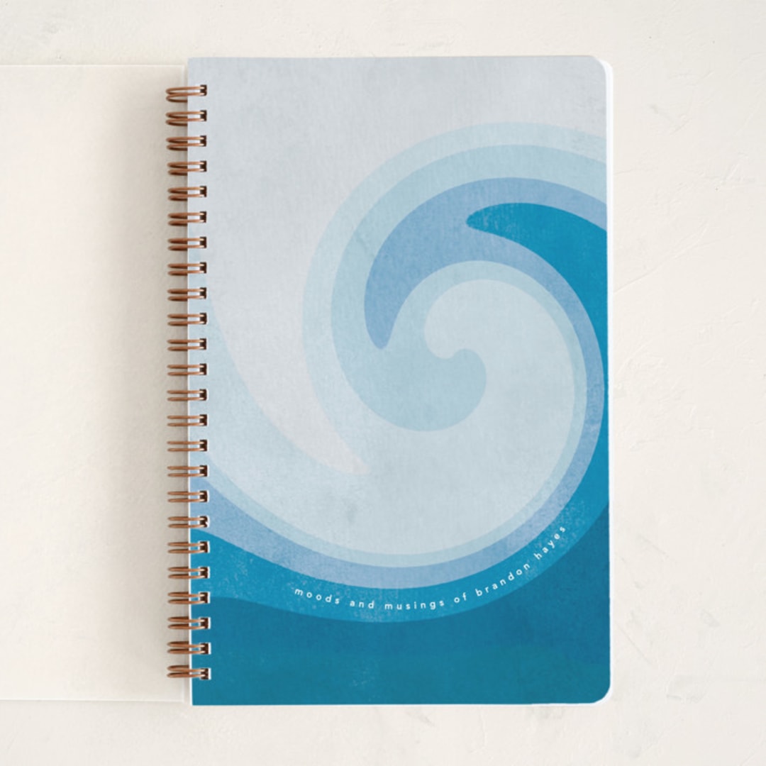 "Waverly" - Notebook in Azure by Creo Study - Front