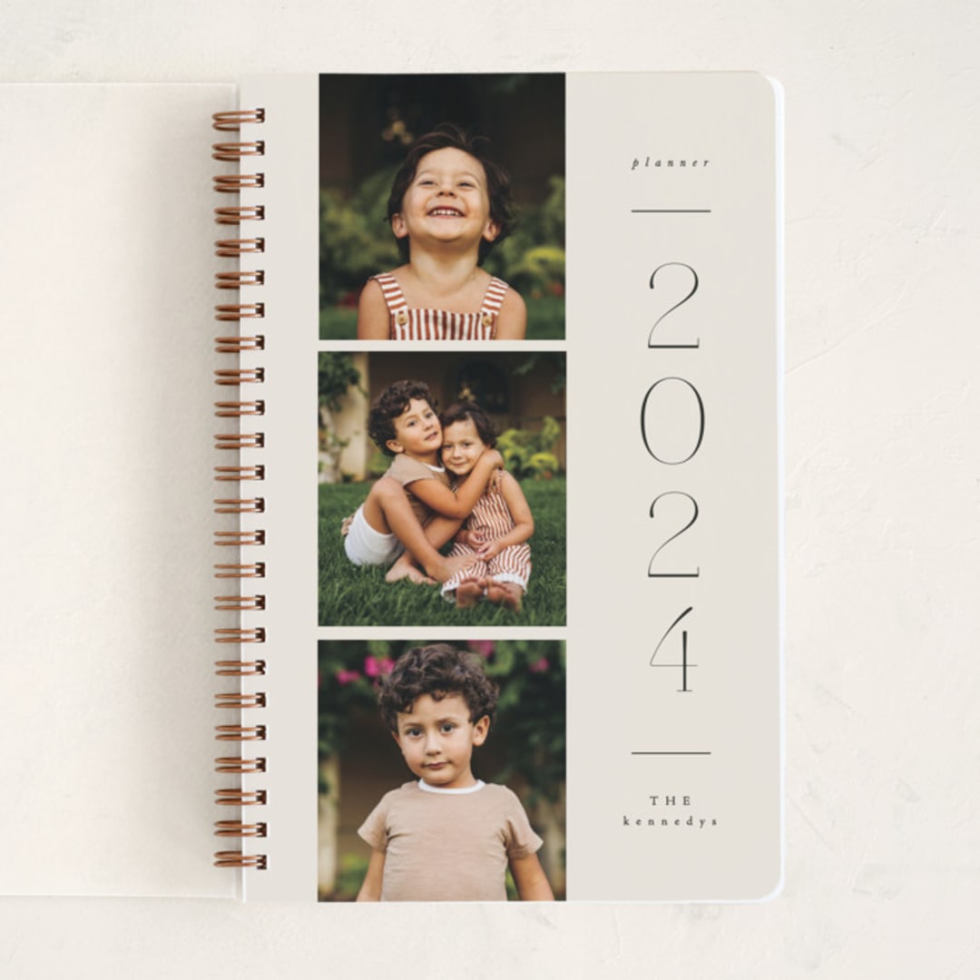 "Trio" - Notebook in Sand by Corinne Malesic - Front