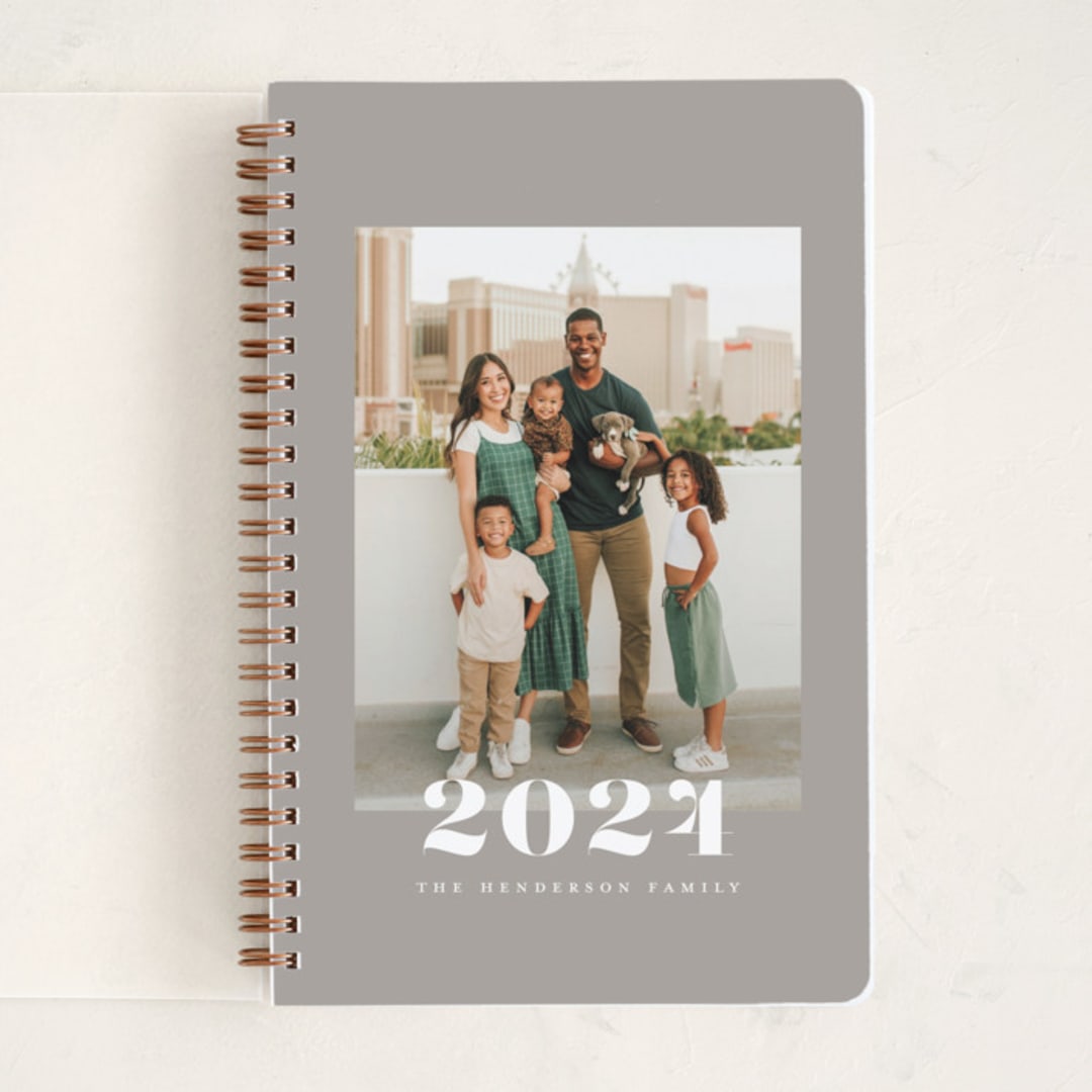"Bold Year" - Notebook in Latte by Emily Betts - Front