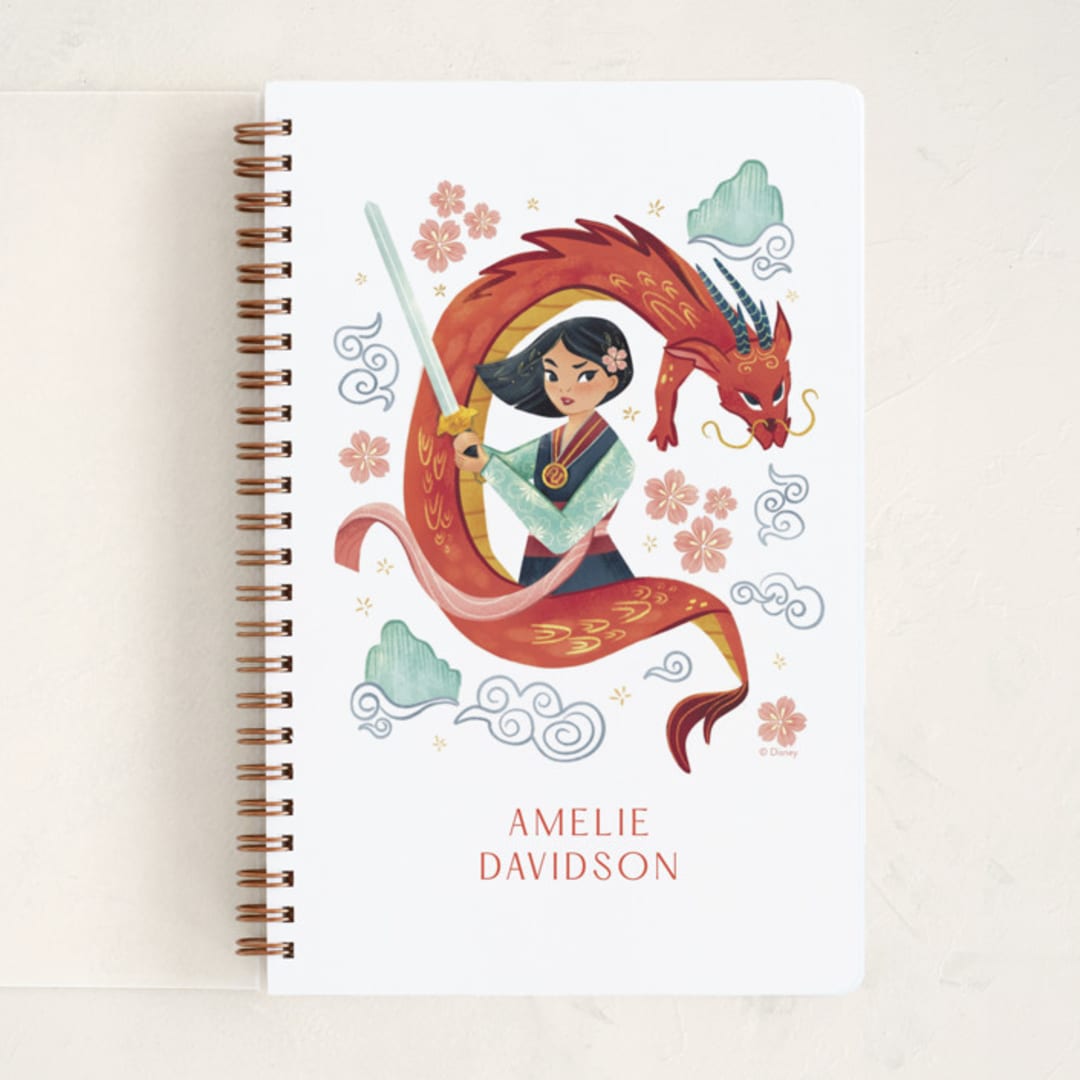"Disney's Warrior Princess Mulan" - Notebook in Crimson by curiouszhi - Front